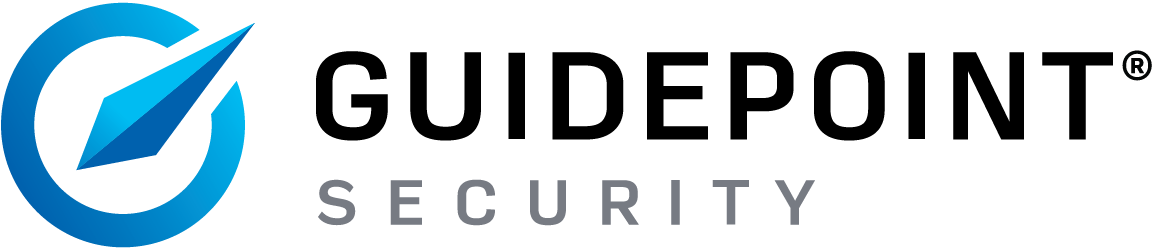 GuidePoint Security logo: a blue compass ring and arrow beside the GuidePoint Security wordmark.